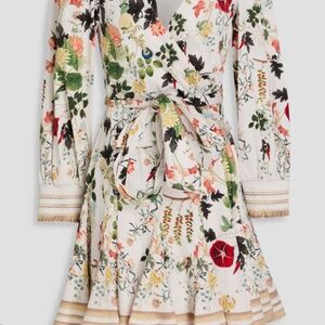Alice + Olivia Alisa Floral Wrap Shirtdress, Size 8
